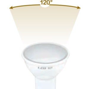 LAMPADA LED GU10 E27 6W CALDA 3000K (E2621C)